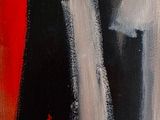 une peinture à l'huile représentant un homme et une femme debout l'un à côté de l'autre