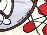 a picture of a scarf with a cartoon character on it