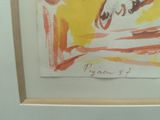 a picture of a picture of a horse in a painting