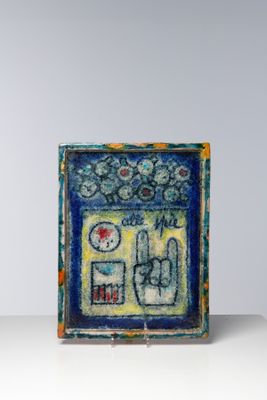 peinture représentant une fenêtre avec des fleurs et un oiseau