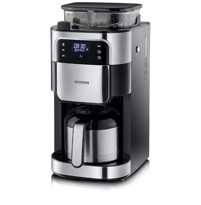 SEVERIN Cafetière avec broyeur intégré 1 000 W, Machine à ca…
