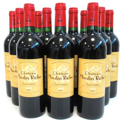 12 Blles CH. MOULIN RICHE St Julien 2002 - Photo 1