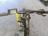 a close up of the handlebars of a bicycle
