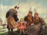 an image of a painting of a group of people in a field