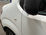 a close up of a side view mirror on a car