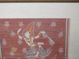 a picture of a painting of a man riding a horse