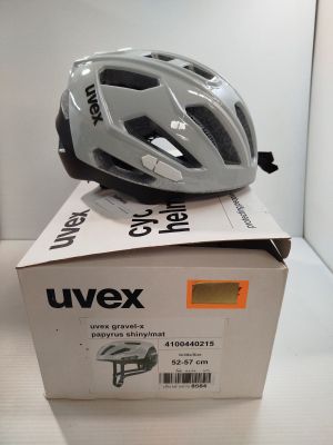 a bike helmet on top of a box on a table