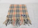 vintage burberl plaid scarf with fringes