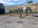a fence that is in front of a building