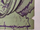 a piece of paper with a drawing of a coffee cup on it