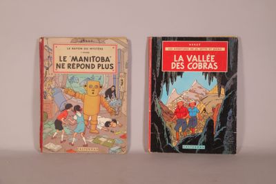 two children ' s books are sitting on a shelf in front of a white wall