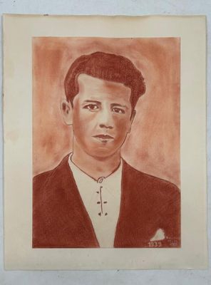 611 / Z1B / Sanguine "Portrait de Léon-Marie Estèbe" si…