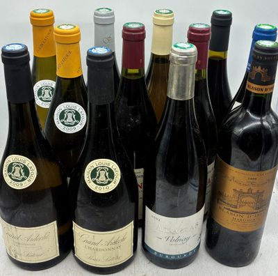 Lot de 12 bouteilles comprenant : - Photo 1