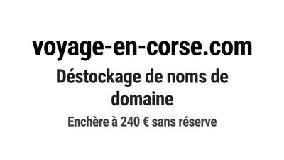 Nom de domaine voyage-en-corse.
