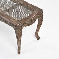 Banquette moulurée en bois naturel traverses sculptées en re… (photo 6)