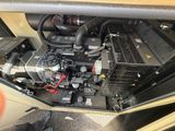 an overhead view of the engine compartment of a vehicle