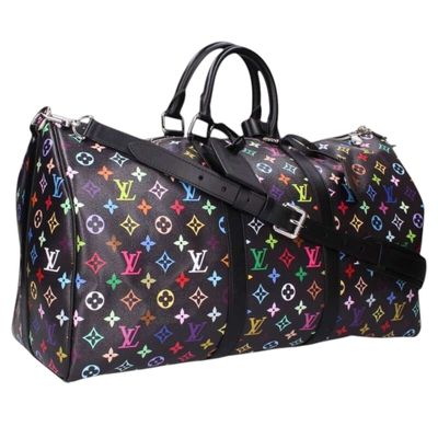louis vu vu multicolore leather travel bag