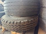 several tires stacked on top of each other on a pallet