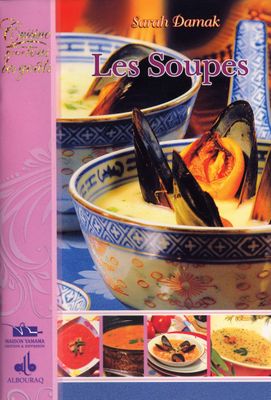 a picture of a cookbook with a picture of a bowl of soup
