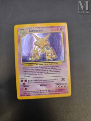 a close up of a pokemon card on a table