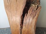 a piece of wood that has been split in half
