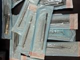 a pile of surgical supplies on a table
