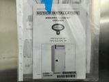 a label on a refrigerator that says not to install