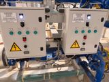 two machines that are connected to each other in a factory
