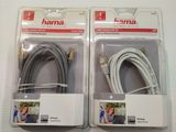 pair of two hama cables in packaging on a white surface