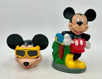 371 / CH-T2 / Mickey Mouse, tirelire en plastique dur … - Photo 1