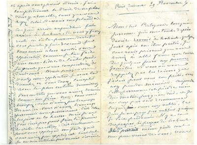 George SAND ( 1804 - 1876 ) 1 lettre de 4 pages autographe s… - Photo 1