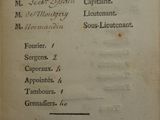 an old book with a list of items on it