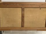 an image of a picture of a wooden cabinet with two doors
