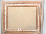 an old picture frame with a picture of a cat in it