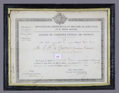 DOTATION de l'ORDRE ROYAL et MILITAIRE de SAINT LOUIS et du …