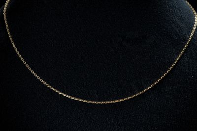 un collier à chaîne en or sur un mannequin mannequin mannequin mannequin mannequin mannequin mannequin mannequin mannequin mannequin