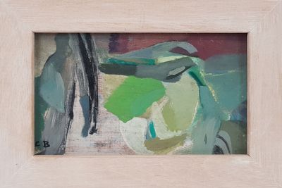 une image représentant un tableau représentant une plante verte dans un cadre en bois