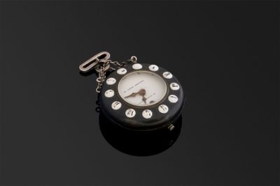 Montre d’aveugle (touches usées) signée (cadran & mouvement)…