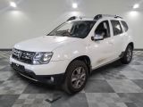 a picture of a white dacia parked on a checkered floor