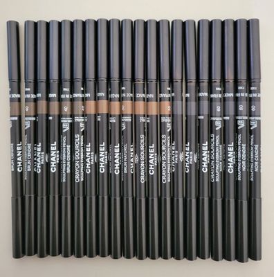 rimel brow pencils in various shades of brown, brown and black