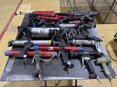 many different types of tools on a table