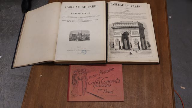 Petite histoire des cafés concerts parisiens par Romi ; tableau d...