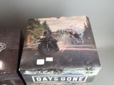 a box with a picture of a man riding a motorcycle on it