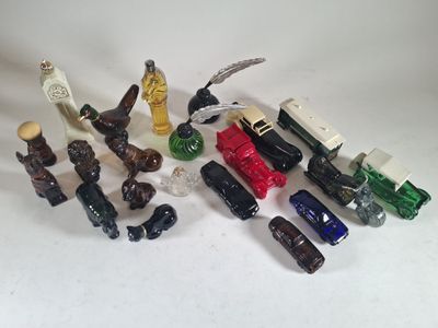 a lot of toy figurines that are sitting on a table