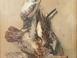 un tableau représentant un oiseau mort posé sur une table