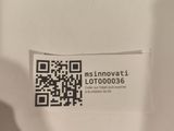 a qr code on a piece of paper with a qr code on it