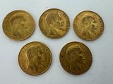 four gold sovereigns of the british royal family