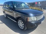 a picture of a black land rover parked on the side of the road