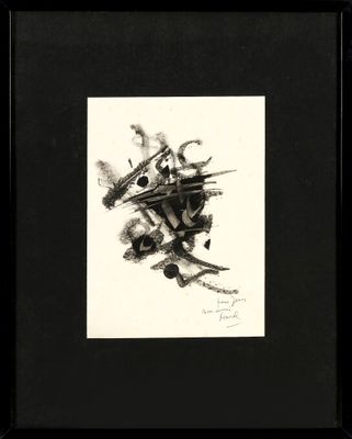 une image d'un dessin en noir et blanc d'un homme sur un cheval