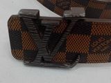 louis vuitton brown and black belt